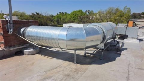 Rooftop extraction ducting