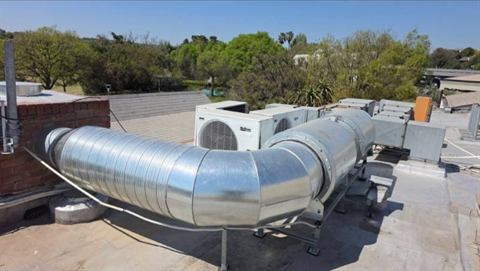 Rooftop extraction ducting