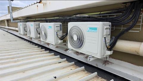 Split unit air conditioner installation