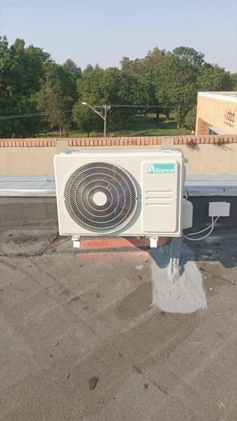 Split unit air conditioner installation