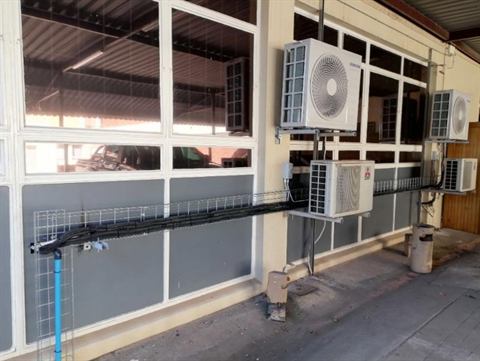 Split unit air conditioner installation