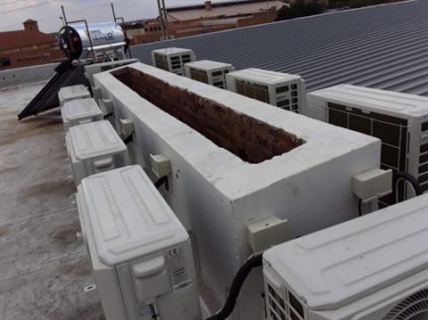 Rooftop outdoor units